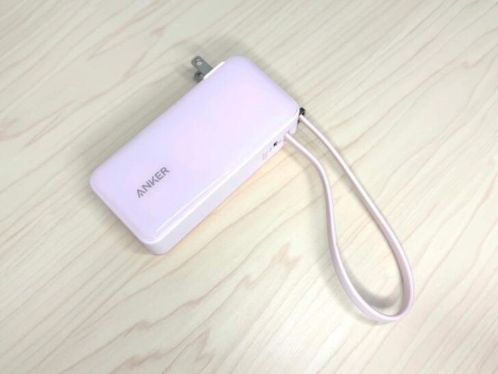 Anker Power Bank (10000mAh, Fusion, Built-In USB-Cケーブル)