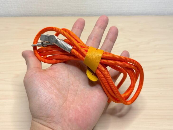 それなりにかさばるBIZ USB-Cスイングケーブル