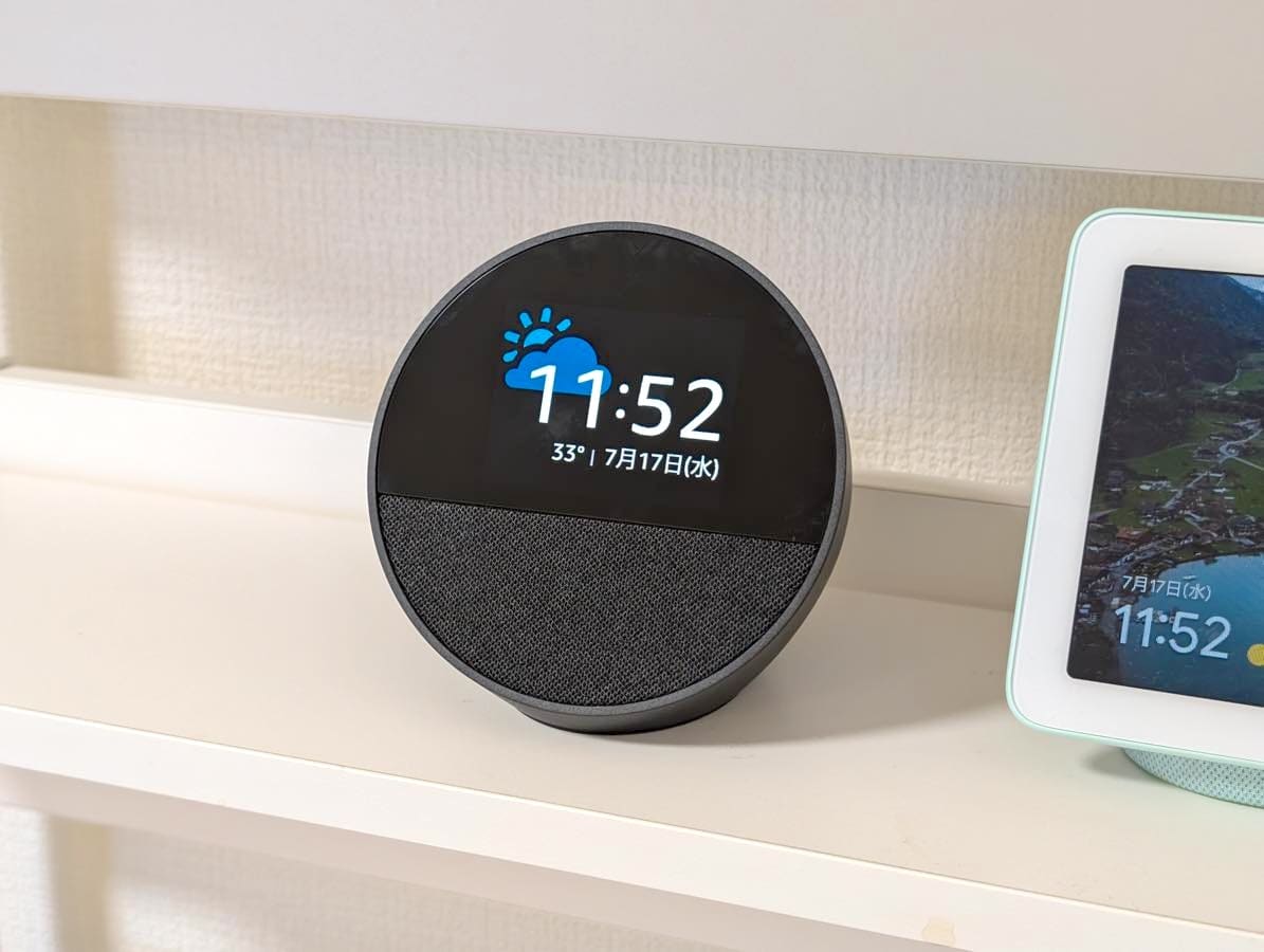 echo spot ディスプレイ付き スマートスピーカー +Alexa - メルカリ