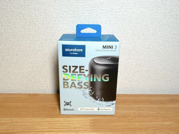 Anker Soundcore Mini 3のパッケージ