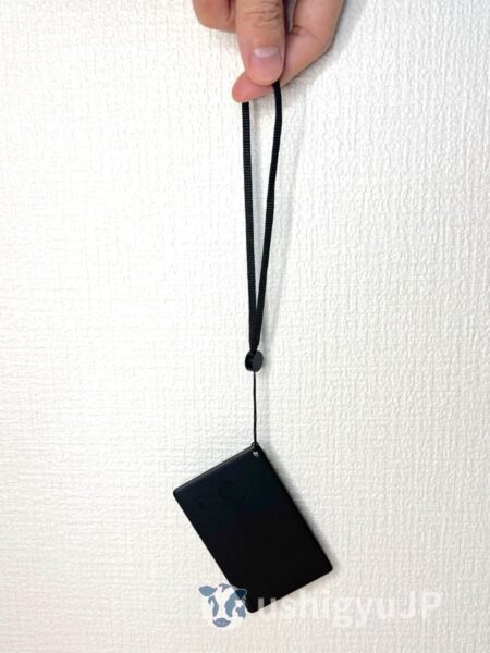 ストラップをつけてバッグに下げたりすることもできる